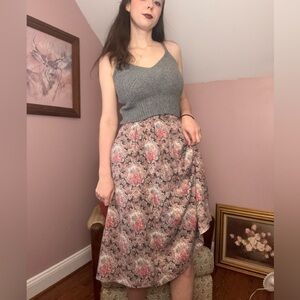 Vintage Romantic Floral Skirt